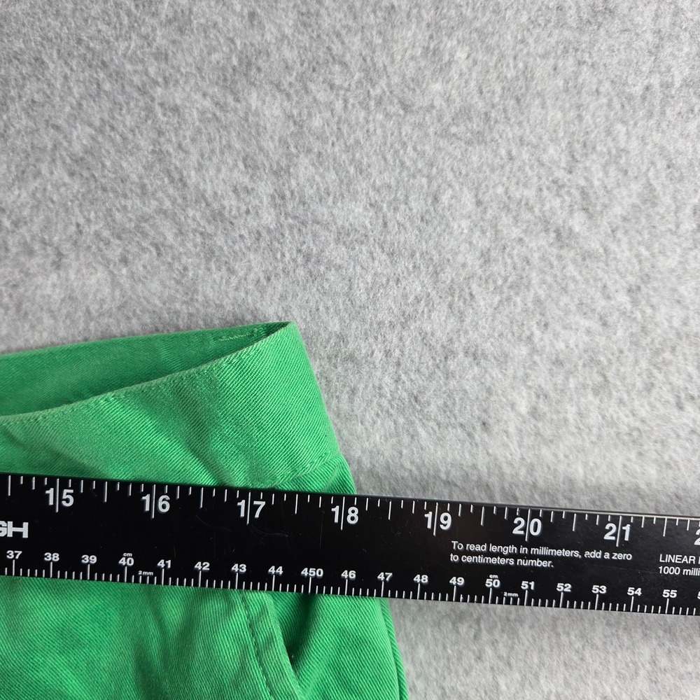 Ralph Lauren Sport Chino Shorts Womens 14 Green Cotton Pony Logo Preppy Casual - Picture 6 of 7